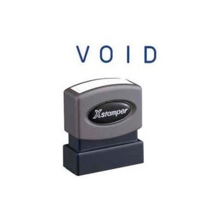 SHACHIHATA INC. Xstamper® Pre-Inked Message Stamp, VOID, 1-5/8" x 1/2", Blue 1117
